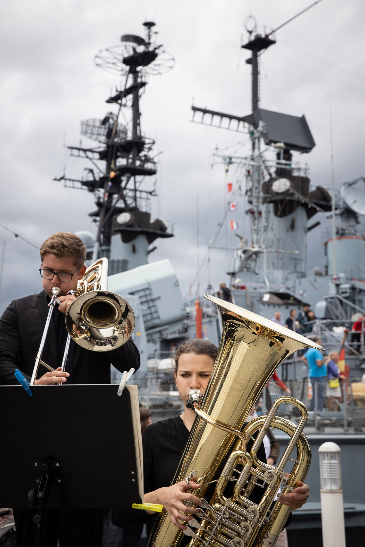 33. Niedersächsische Musiktage, 01.09.2019, Marsch im Wandel
Mitglieder der Jungen Norddeutschen Philharmonie und der Tanzakademie am Meer, Deutsches Marinemuseum, Wilhelmshaven