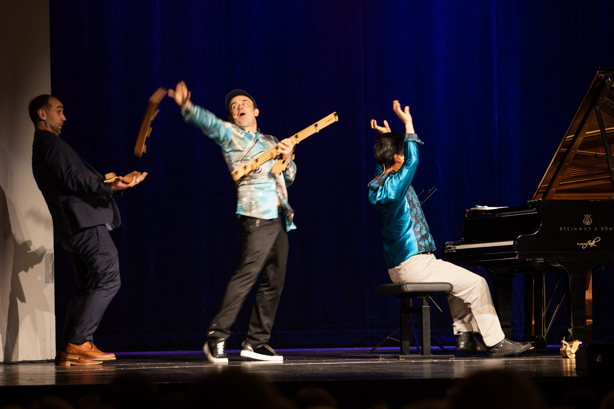 33. Niedersächsische Musiktage, 07.09.2019, Stadttheater Peiner Festsäle, Die musikalische Hintertreppe
Igudesman & Joo: Aleksey Igudesman (Violine), Hyung-ki Joo (Klavier), Foto: Helge Krückeberg