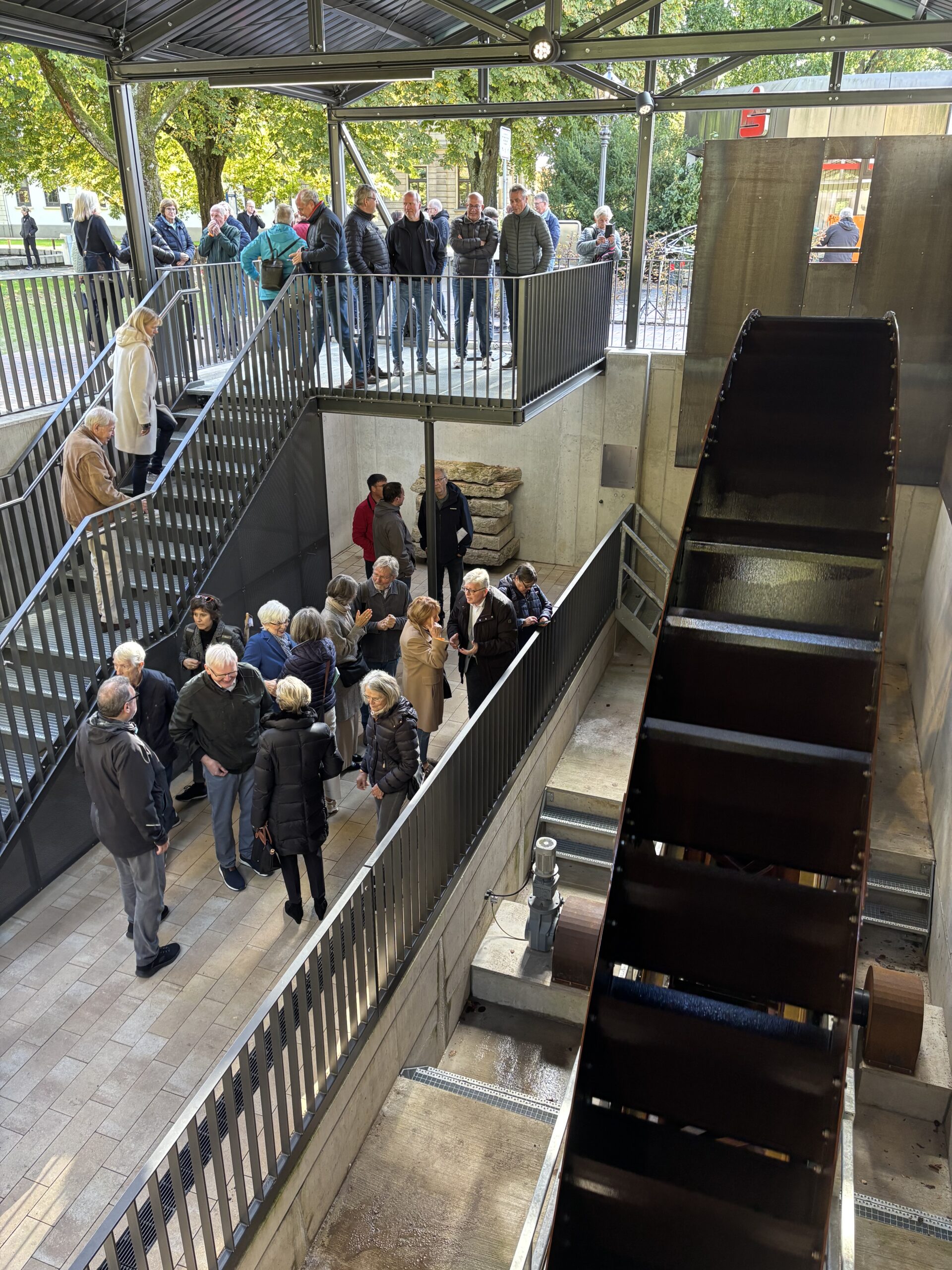 Blick auf die Besucherplattform (Foto: Lisa Knemeyer, Sparkasse Osnabrück)